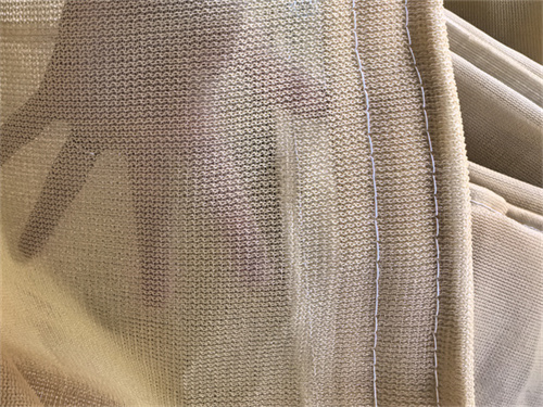 Beige Pagar Layar Net Mesh Tarp