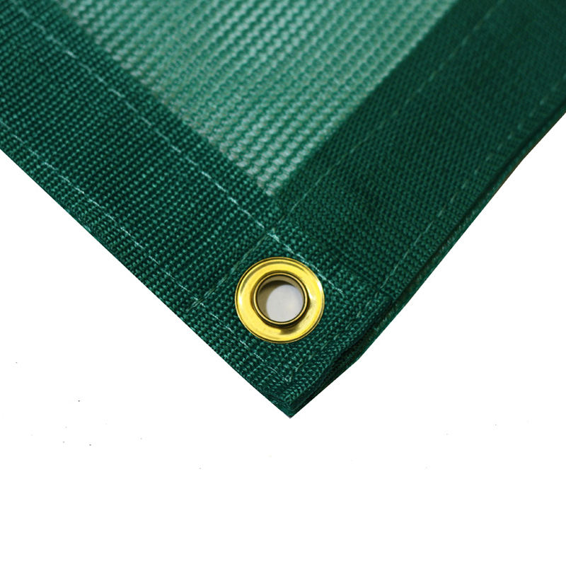 HDPE Mesh Tarp Truck Cover Outdoor Windproof Canopy karo Grommet kanggo Parkir Trailer Fish Pond